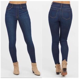 SPANX Pull-On  Ankle Skinny Denim Jeans in Midnight Shade Women’s Size 1X